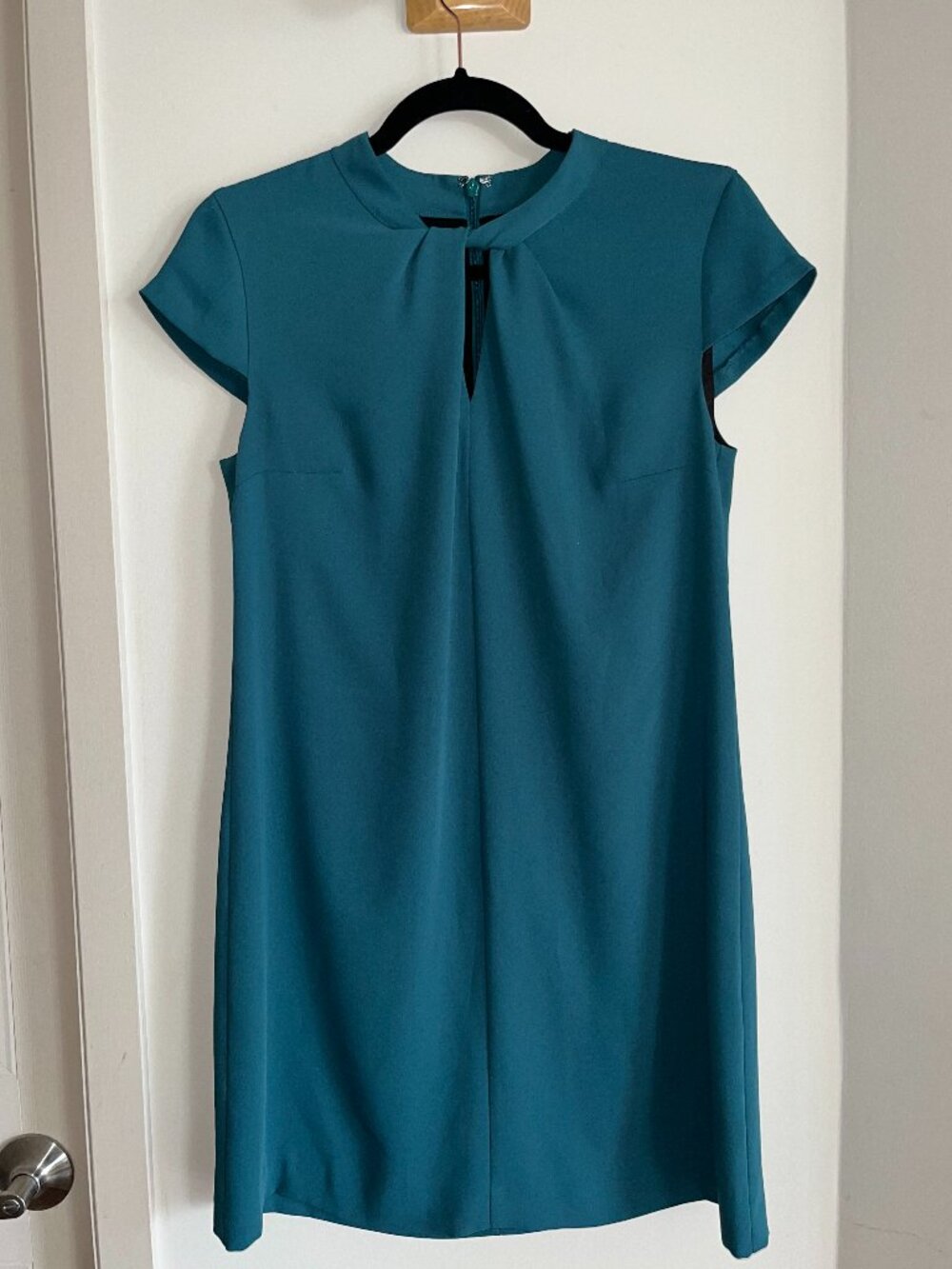 Teal semi-formal mini dress